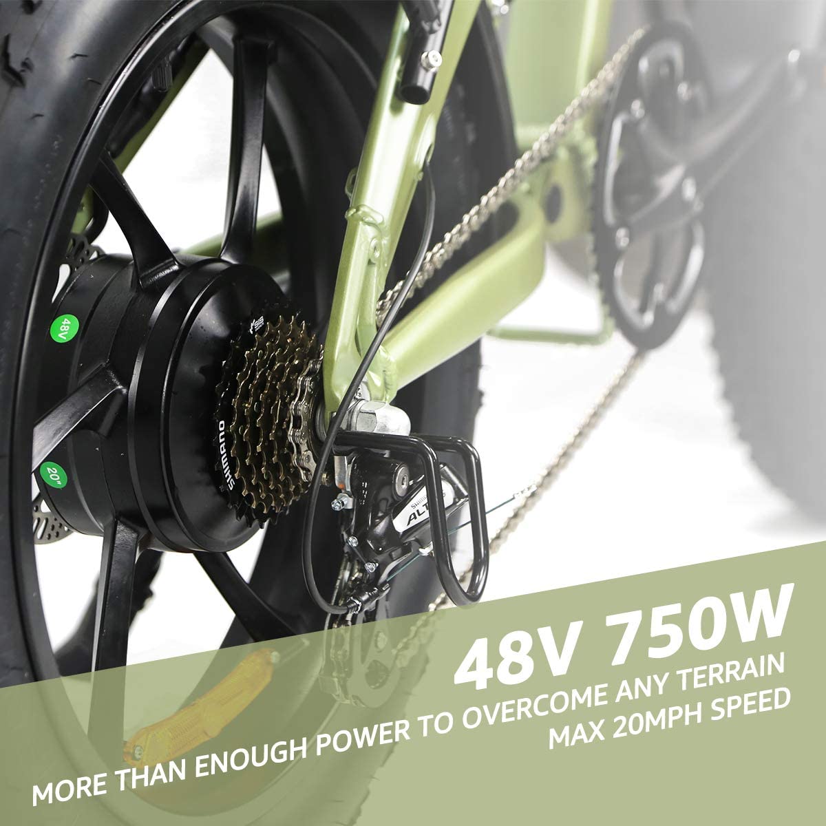 750 Watts Folding (Gray / Green) X750S